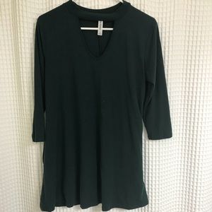 Hunter green tunic